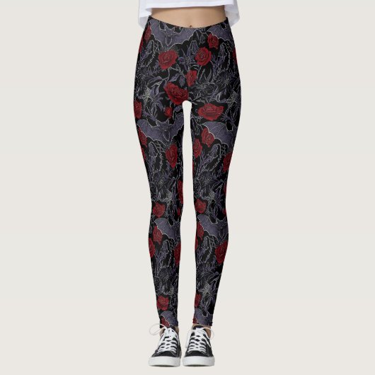 Nachtelijke Bloei Leggings (Voorkant)