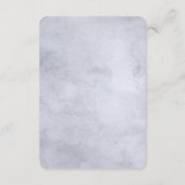 Nachtelijke Bloemen Navy Border Bruiloft Informati Informatiekaartje (Achterkant)