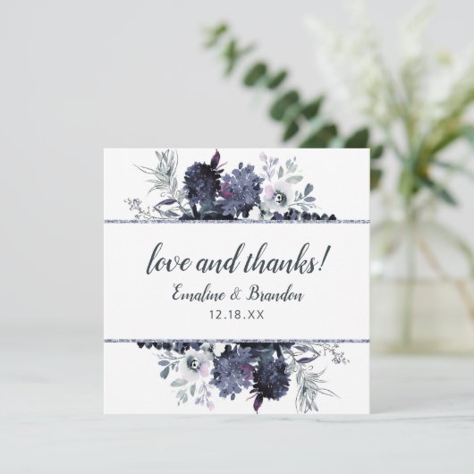 Nachtelijke bloemenbruiloft Liefde en Bedankt Plei (Staand voorkant)