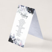 Nachtelijke bloemenelegante bruiloft ceremonie pro kaart (Achterkant)