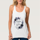 Nachtelijke bloemenkrans Moeder van de bruidegom Tanktop (Voorkant)