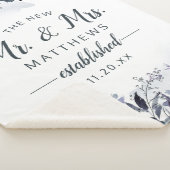 Nachtelijke bloementhew nieuwe Mr & Mrs Pas getrou Sherpa Deken (3/4)