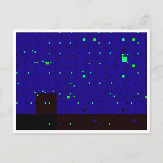 Nachtelijke Briefkaart Sjabloon (Voorkant)