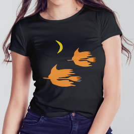 Nachtelijke Broom Ride - Halloween Witch Afbeeldin T-shirt