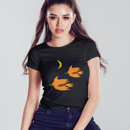 Nachtelijke Broom Ride - Halloween Witch Afbeeldin T-shirt