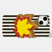 Nachtelijke chocolade-strips met bladeren Case-Mate iPhone case (Achterkant (horizontaal))