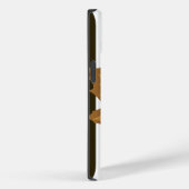 Nachtelijke chocolade-strips met bladeren Case-Mate iPhone case (Achterkant / Rechts)