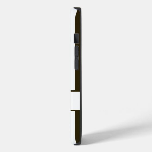 Nachtelijke chocolade-strips met monogram Case-Mate iPhone case (Achterkant / Links)