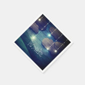 Nachtelijke droom van de sterrenhemel gloeiende ha servet (Hoek)