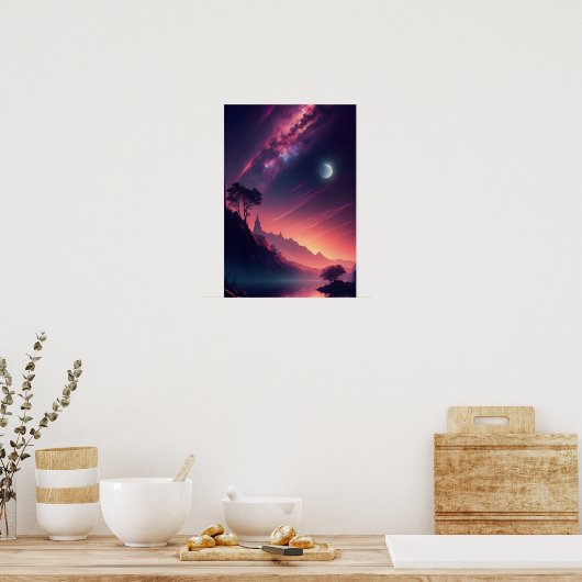 Nachtelijke euforie poster (Keuken)