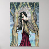 Nachtelijke fantasy Fairy Gothic Poster Print (Voorkant)