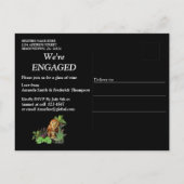 Nachtelijke feestdag Briefkaart uitnodiging (Achterkant)