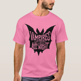 Nachtelijke Feestvreugde: Vampier Halloween Feest T-shirt