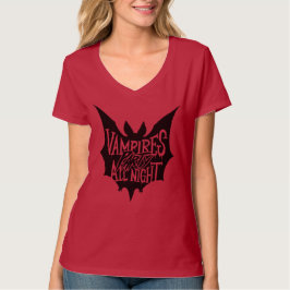 Nachtelijke Feestvreugde: Vampiers Halloween Feest T-shirt