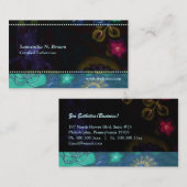 Nachtelijke flora moderne estheticus visitekaartje (Voorkant / Achterkant)