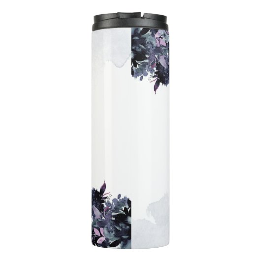 Nachtelijke Floral Waterverf Gepersonaliseerde Zus Thermosbeker (Achterkant)