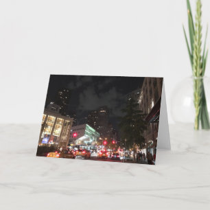 Nachtelijke fotografie van Lincoln Center NYC New Kaart