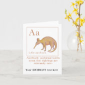 Nachtelijke gewoonten Verjaardag Wenskaart Kaart (Gele Bloem)