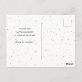 nachtelijke gouden sterren prettige feestdagen fot briefkaart (Achterkant)