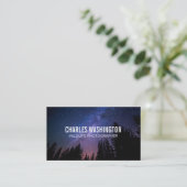 nachtelijke hemel | Bos Visitekaartje (Staand voorkant)