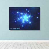 Nachtelijke hemel canvas afdruk (Insitu (Houten vloer))