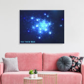 Nachtelijke hemel canvas afdruk (Insitu (Woonkamer))