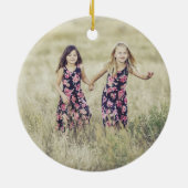 Nachtelijke hemel en gouden sterren keramisch ornament (Achterkant)