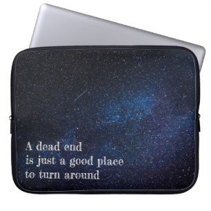 Nachtelijke hemel en sterren Laptop Sleeve