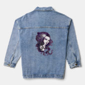 Nachtelijke Hemel Fantasie Hemelse Vrouw Denim Jacket (Achterkant)
