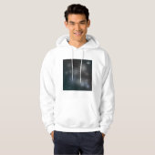 Nachtelijke hemel heren hoodie (Voorkant volledig)