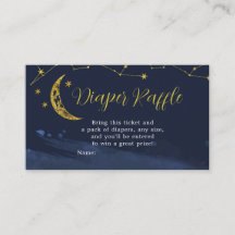 Nachtelijke hemel over het Baby shower van de maan