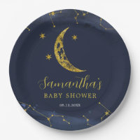 Nachtelijke hemel over het Bord van het Moon Baby 