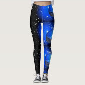 nachtelijke hemel Thunder_Cove vakantie zwart-blau Leggings (Voorkant)