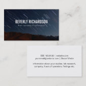 nachtelijke hemel | time-lapse visitekaartje (Voorkant / Achterkant)