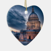 Nachtelijke herfsten over St. Paul's Cathedral in Keramisch Ornament (Rechts)