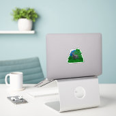 Nachtelijke herten |  sticker (Laptop op bureau)