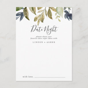 Nachtelijke Kaarten voor Greenery Date Night Idea