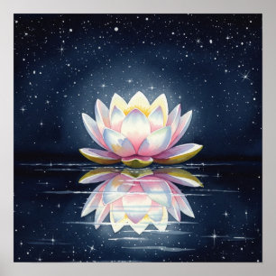 nachtelijke lotus poster