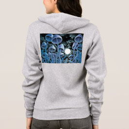 Nachtelijke magische paddestoelen onder Full Moon  Hoodie