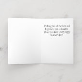 Nachtelijke Natuur Flora Moederdag Folie Wenskaart (Binnenlaag)