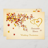 Nachtelijke paardenbladeren, harten Weddenschap Kaart (Voorkant / Achterkant)