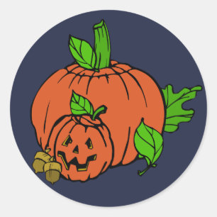 Nachtelijke pompoen stickers