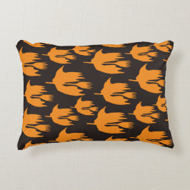 Nachtelijke rand kamer - naadloos halloween patroo accent kussen