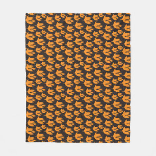 Nachtelijke rand kamer - naadloos halloween patroo fleece deken