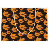 Nachtelijke rand kamer - naadloos halloween patroo groot cadeauzakje (Achterkant)