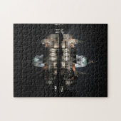 Nachtelijke Reflecties in Hannover, Duitsland Puzz Legpuzzel (Horizontaal)