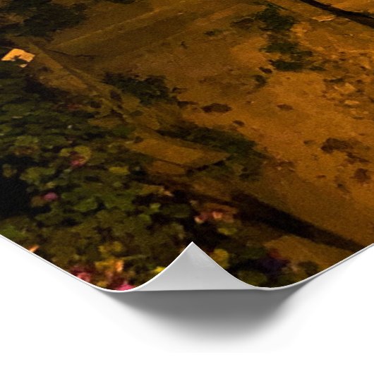 Nachtelijke reis door Porto Poster (Hoek)