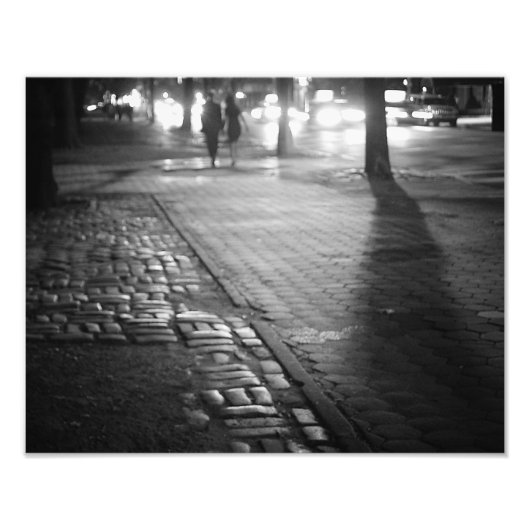 Nachtelijke Romance - Central Park East - New York Foto Afdruk (Voorkant)