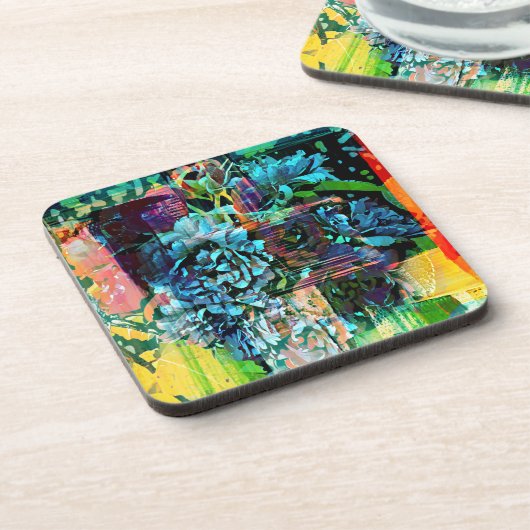 Nachtelijke Rozen Bier Onderzetter (Linkerzijde)