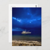 Nachtelijke seizoenscape, poster briefkaart (Voorkant / Achterkant)